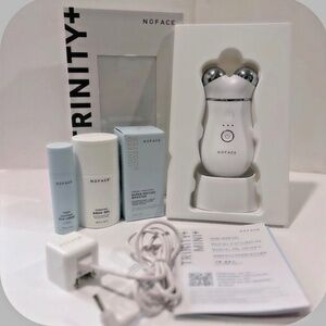 NuFACE Trinity+ Facial Toning Firming Lifting Device Kit w Super Peptide Booster